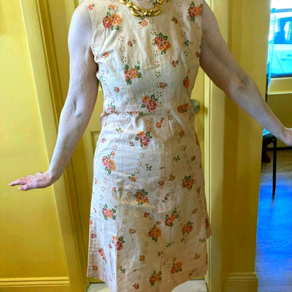 Vintage Dresses & Skirts - Gifted BOHO floral midi dress peach, with Free scarf and belt